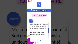 FAQ Comment savoir si ladresse mail de mon notaire est vraie  faq [upl. by Uos]