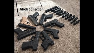 Huge Glock Collection 8 Different Glocks [upl. by Livvyy569]