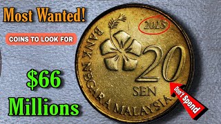 Worlds Top 3 Malaysian 20 Sen Old Coins Bicentennial Rare Coins Value Millions ValueReview [upl. by Bertilla]