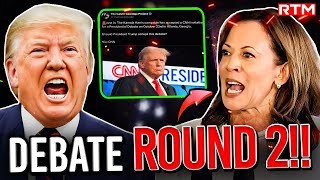 Kamala Harris ACCEPTS 2nd Debate with Trump with a SHOCKING Stipulation [upl. by Nomelif]