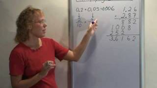 Multiply decimals by decimals  and why the rule works [upl. by Nichy]