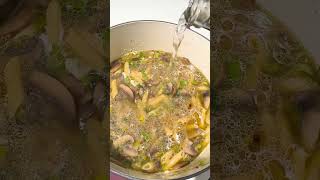 How to Make OnePot White Wine Pasta with Mushrooms and Leeks [upl. by Riba369]