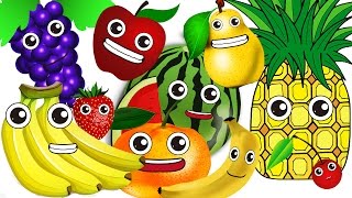 Ten In The Bed Fruits ver Learn Fruits  Children Nursery Rhyme  Kids Songs  Baby Puff Puff [upl. by Bate]