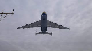 Antonov 225 Mriya landing Rzeszów jasionka EPRZ [upl. by Sorgalim]