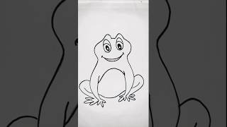 New Drawing VideoEasy ArtVirl VideoYou Tube ShortsTrendingNura artHow To Draw Frog👍👌💕 [upl. by Bordie587]