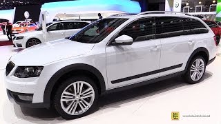 2015 Skoda Octavia Scout Diesel 4x4  Exterior Interior Walkaround  2015 Geneva Motor Show [upl. by Morganne]