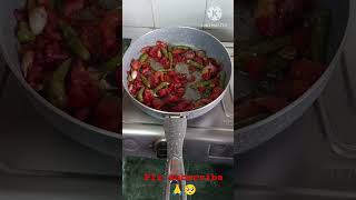 Pachi mirchi tomato 🍅 pachadi food shortsyt shorts allari vineela 2018vlogs [upl. by Nord821]