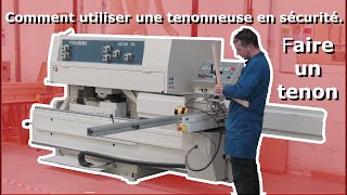 Comment utiliser une tenonneuse en sécurité TUTO apprendre à faire un tenon mortaise bois [upl. by Corabelle]