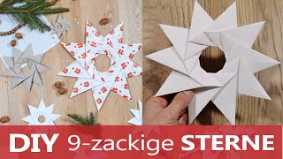 Origami 9 ZACK⭐STERN super einfach selber basteln  DIY  mirisplace [upl. by Yrome]