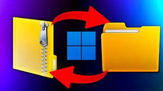 How to Extract ZIP and Decompress Files in Windows [upl. by Errised]