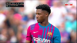 Ansu Fati AMAZING Comeback Vs Levante  260921 [upl. by Ashley]