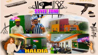 Shopping Mall এর মধ্যে hair cutting এর price কত হতে পারে 🤔🧐। Akashinside62 Style Zone Haldia [upl. by Niboc]