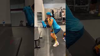 Lorenzo Musetti  Tennis Leg workouts [upl. by Aihsetan888]