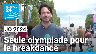 JO 2024  le breakdance débarque à la Concorde • FRANCE 24 [upl. by Towill604]