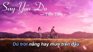 Say You Do  Tiên Tiên Karaoke Beat gốc [upl. by Lamaj]