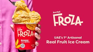 Barakat FROZA  UAEs 1st Artisanal Real Fruit Ice Cream [upl. by Ezar544]