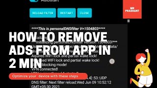 How to remove ads from App within 2 Minutes  Personal DNS Filter ✅ [upl. by Eednac]