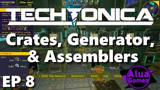 EP 8 Crates Generators amp Assemblers Automation [upl. by Yhtimit]