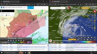 Live Hurricane Beryl slams Texas w KGG68 live cam amp Radars  77 Dangerous Flood [upl. by Getter675]