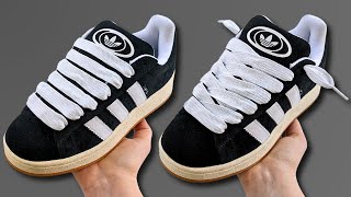 2 Ways To Lace ADIDAS CAMPUS 00s Without Tying SLIP ON [upl. by Hevak]