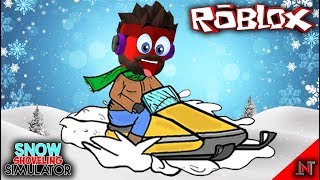 ROBLOX indonesia 83 Snow Shoveling Simulator  Update Ice Mountain Dengan Motor Salju Baru [upl. by Ailana]