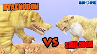 Hyaenodon vs Smilodon  Cenozoic Era Battle S2E10  SPORE [upl. by Niuq]