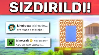 122 Güncelleme Videosu Yanlışlıkla Yayınlandı Minecraft Adal [upl. by Anoy]