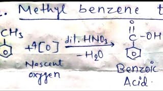 Conversion of Organic chemistry  Benzoic acid to methyl benzene  Methyl benzene to Benzene [upl. by Culhert]