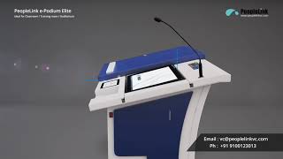 Smart Interactive Digital podium  Peoplelink Epodium Elite [upl. by Ocsirf]