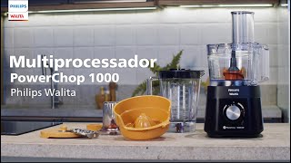 Multiprocessador PowerChop 1000 Philips Walita  HR7304 [upl. by Mccomb]