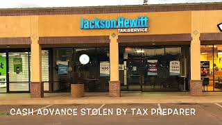 A Mother Of 3 Explains How A Jackson Hewitt Tax Preparer Stole Her Cash Advance [upl. by Aliuqehs953]