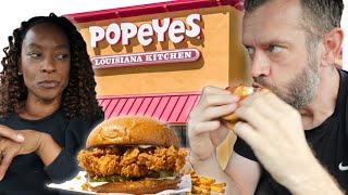 Brits Try Popeyes For The FIRST Time In The USA [upl. by Savill]