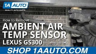 How to Remove Ambient Air Temp Sensor 9705 Lexus GS300 [upl. by Tterej]