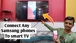 connect Samsung phone to smart tv  How to connect Samsung phone to tv  screencast  screen mirror [upl. by Ailekat]