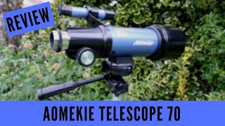 BEST LIGHTWEIGHT PORTABLE TELESCOPE AOMEKIE TELESCOPE 70 FOR ASTRONOMY F40070 REVIEW [upl. by Seema210]