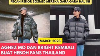 AGNEZ MO DAN BRIGHT BUAT SEJARAH BEGINI DI SOSMED MEREKA SAMPAI FANS THAILAND HEBOH [upl. by Lednem]