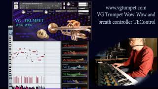 TEControl breathcontroller Trumpet wowwow Kontakt sound library Wav vst [upl. by Alludba409]