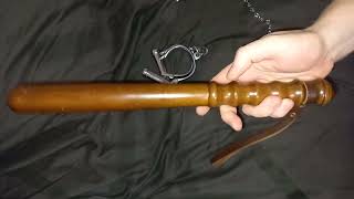 👮GENUINE British Police Truncheon by HIATT This one dates  1960s Made of Cocus Wood  Cocuswood [upl. by Belsky973]