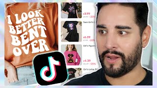 Tiktok is selling “adult themed” clothing to children  another reason to hate tiktok shop 👀 [upl. by Adnolrehs]