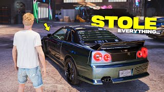 They STOLE Everything Underground Garage NEW Open World Car Game [upl. by Dempster]