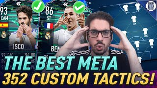 THE BEST META 352 CUSTOM TACTICS FOR FIFA 22 ULTIMATE TEAM ELITE amp FUTCHAMPS FLASHBACK ISCO [upl. by Aniroc178]