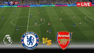 🔴LIVE  CHELSEA vs ARSENAL  Premier League 2024  EPL Match Live Stream  PES Game Simulation [upl. by Roobbie]