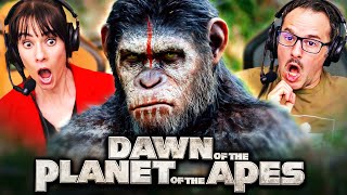 DAWN OF THE PLANET OF THE APES 2014 MOVIE REACTION FIRST TIME WATCHING Full Movie Review [upl. by Occor]