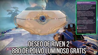 Aventura DESEO DE RIVEN 2 localizacion cofres acendestes  Destiny 2 polvo luminoso gratis [upl. by Nnuahs100]