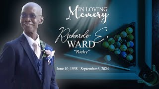 Celebrating the Life of Rickardo E Ward [upl. by Ahseinod221]