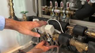 Underfloor Heating System  Removing and Putting Back the Actuator Valves [upl. by Eidac479]