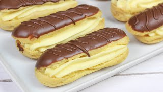 Eclairs mit Vanillecreme und Schokolade [upl. by Imuyam]