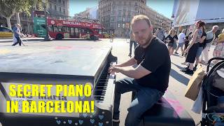 See What Happens When Vinheteiro Plays Classical Piano in Barcelonas Street [upl. by Ellenahc]