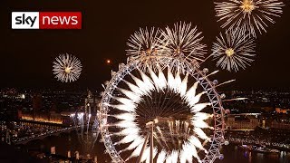 London welcomes in 2019 with stunning fireworks display [upl. by Sabah]