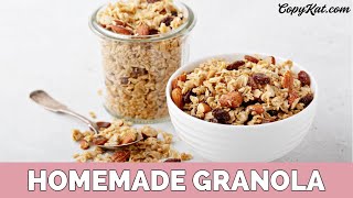 How to Make Homemade Granola [upl. by Aneehsit]